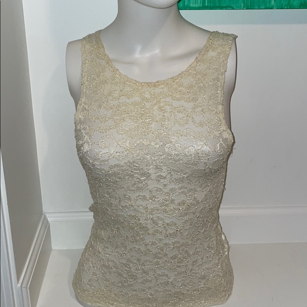 Cream Tank Top